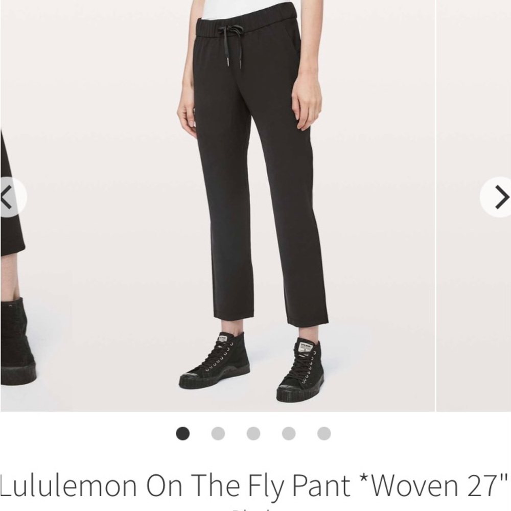 Lululemon On The Fly Pant *Woven 27" Great Condition. Size 8